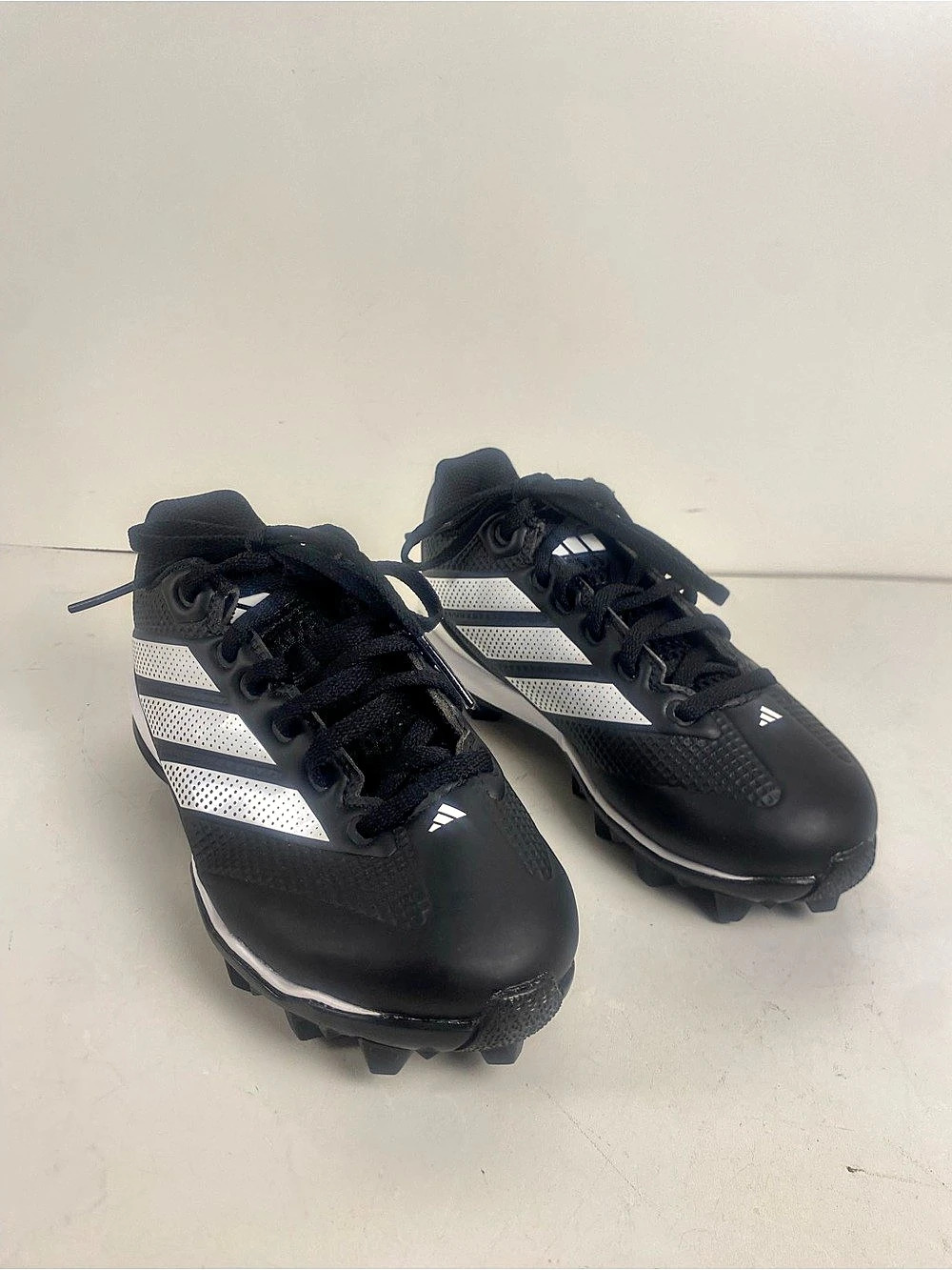 adidas Adizero Impact Boys' Black & White Cleats Size 2
